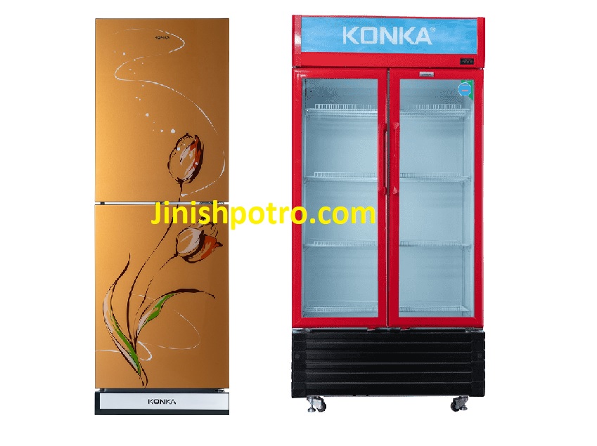 Konka refrigerators various models latest price list in Bangladeshi market.